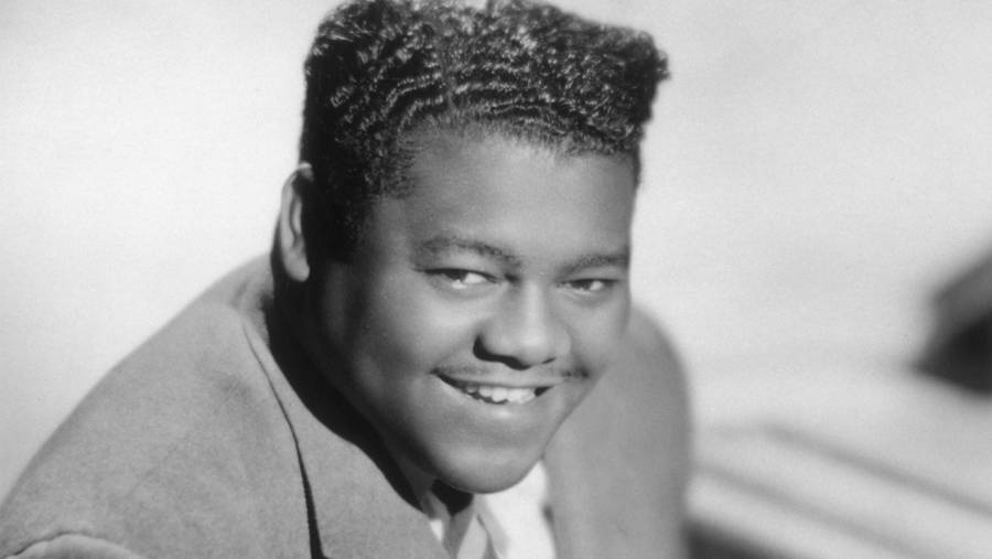 Black And White Vintage Fats Domino Wallpaper