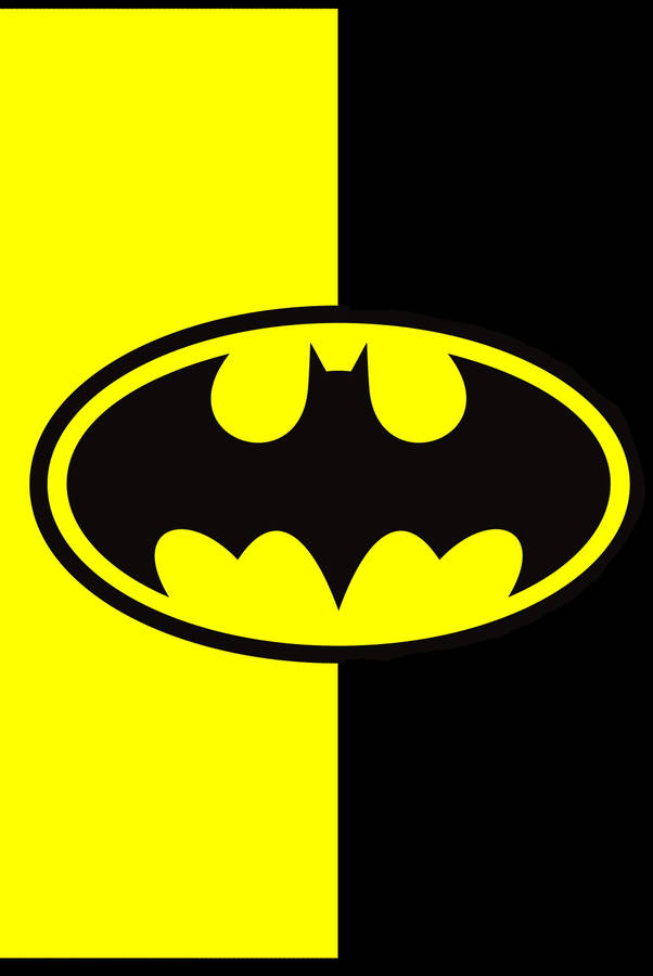 Black And Yellow Batman Logo Iphone Wallpaper