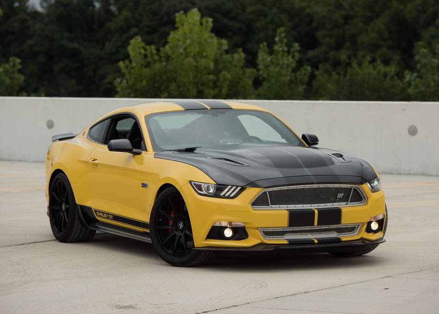 Black And Yellow Ford Mustang Wallpaper