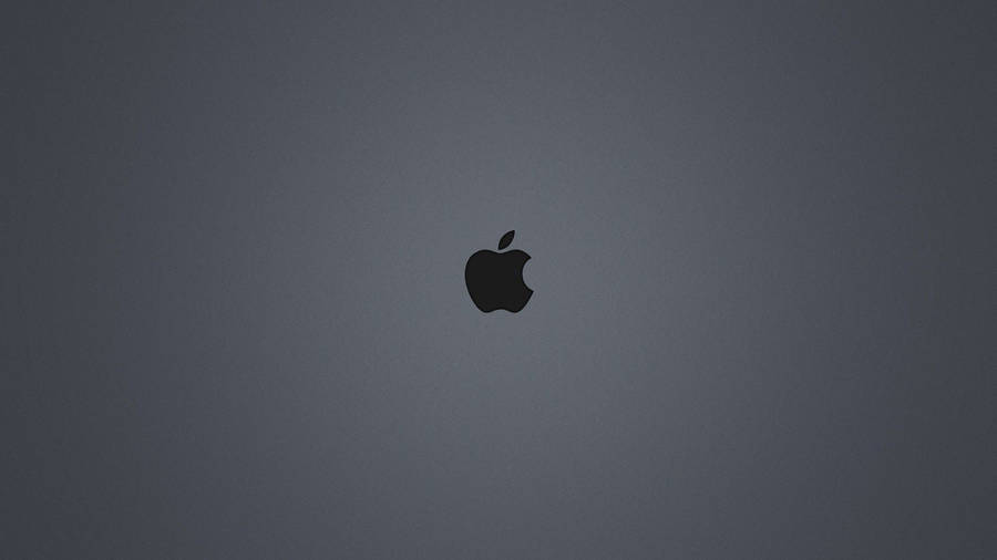 Black Apple Logo On Dark Gray Wallpaper