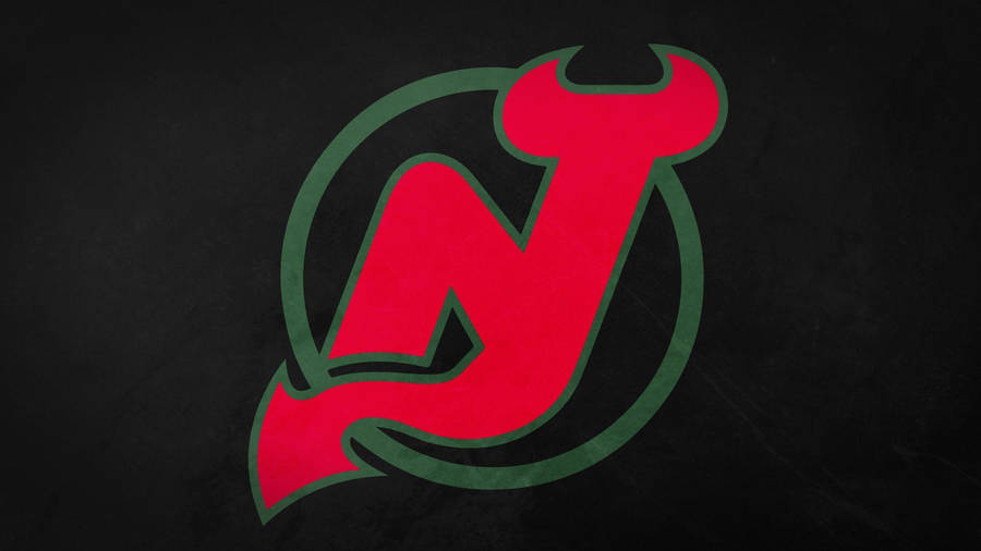 Black Background New Jersey Devils Logo Wallpaper