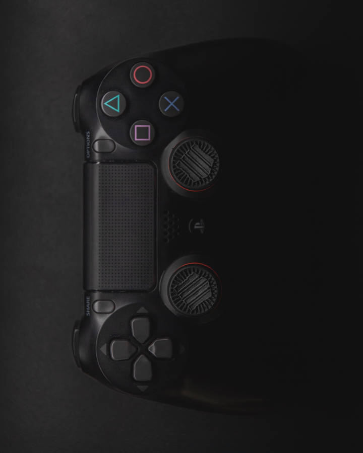 Black Background Playstation Controller Wallpaper