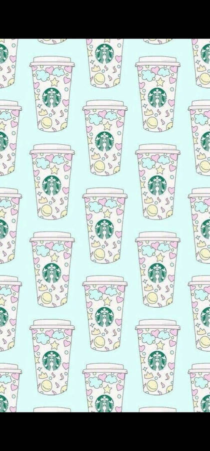 Black Border Starbucks Iphone Wallpaper