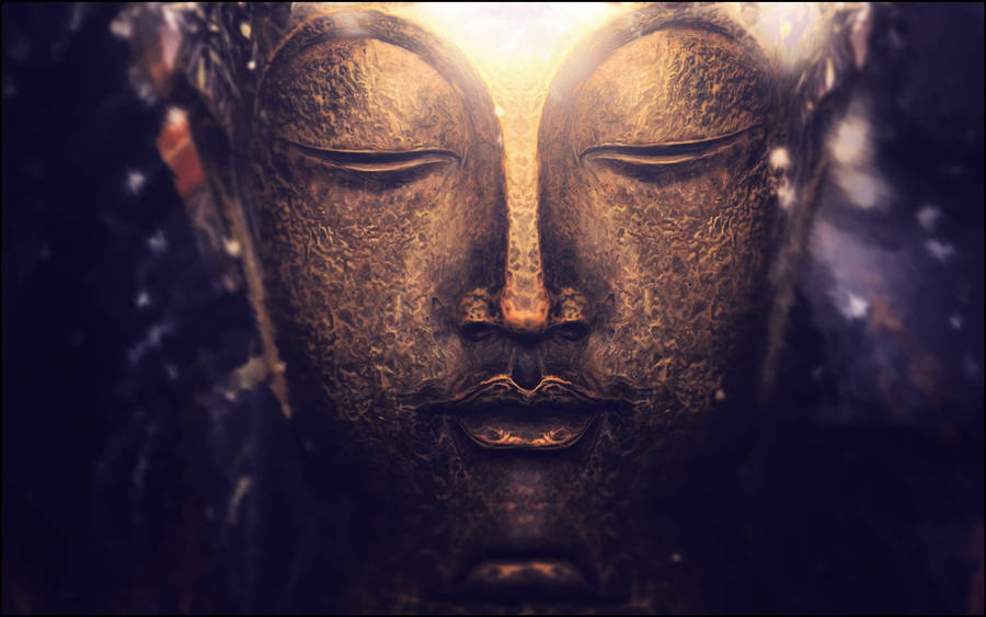 Black Buddha Light Wallpaper