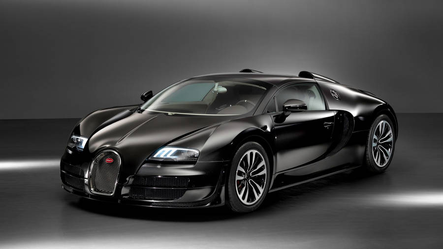 Black Bugatti Veyrona Iphone Wallpaper