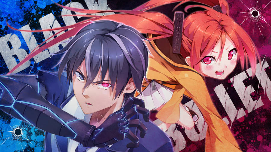 Black Bullet Cover Rentaro And Enju Wallpaper