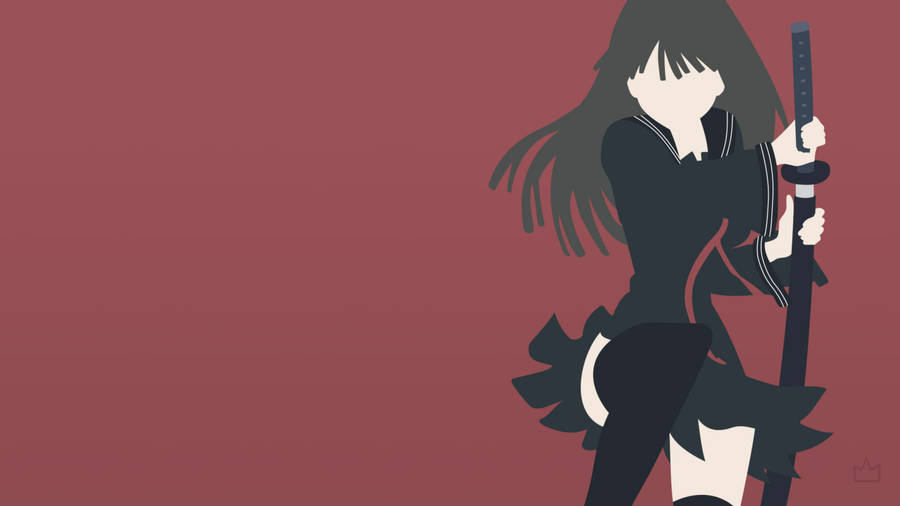 Black Bullet Kisara Vector Art Wallpaper