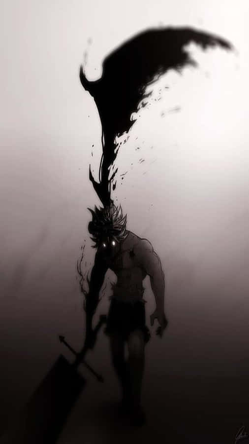 Black Clover's Asta Unleashed Indemon Form Wallpaper