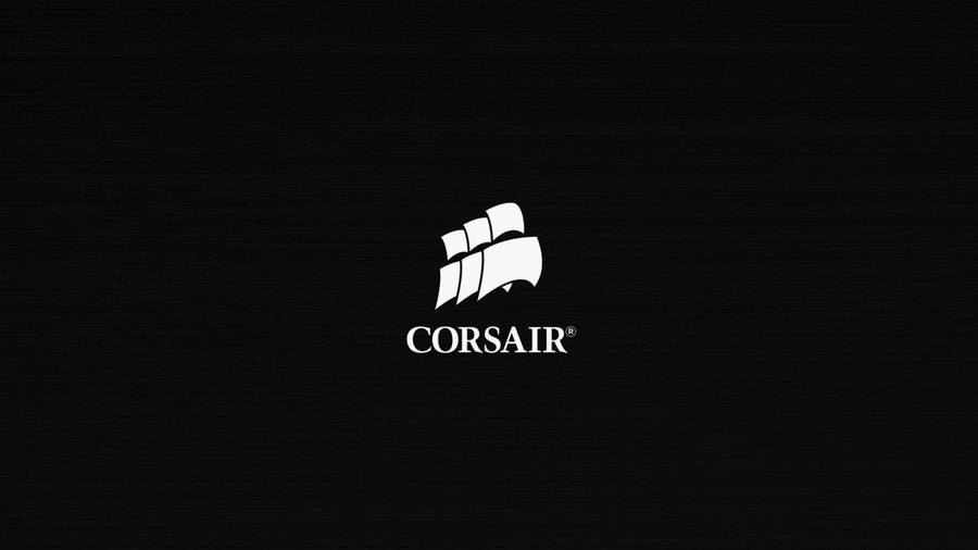 Black Corsair Logo Wallpaper