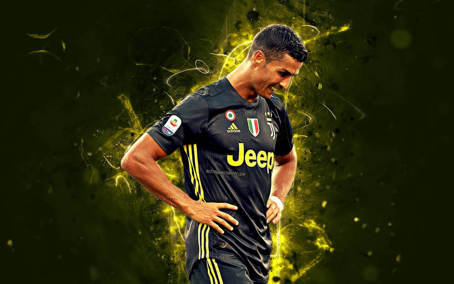 Black Cr7 Cool Fanart Wallpaper