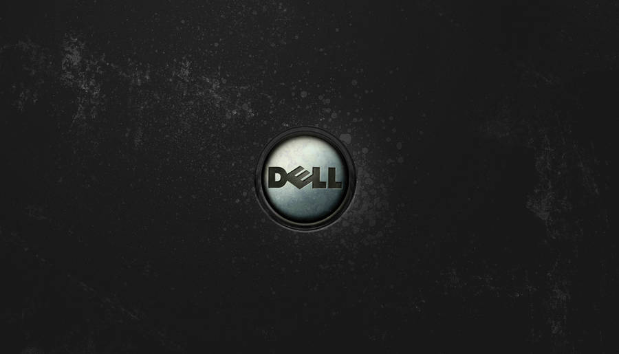Black Dell Button Logo Wallpaper