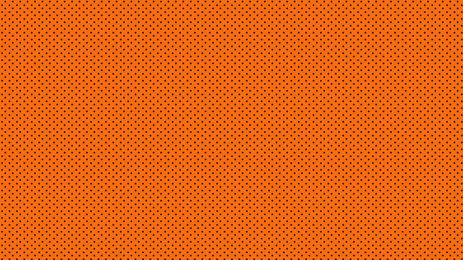 Black Dots On An Orange Background Wallpaper