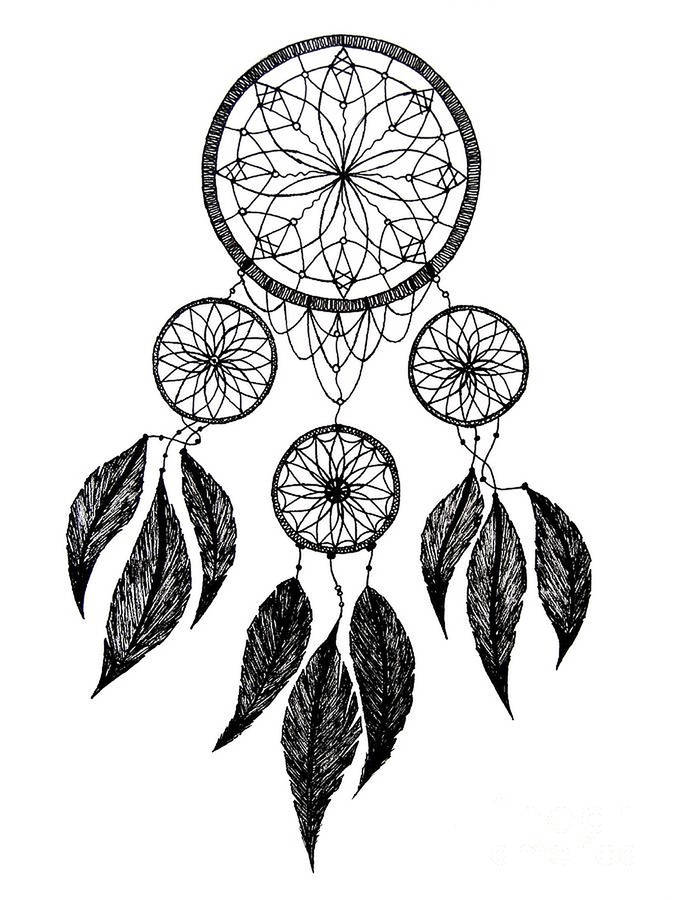 Black Dream Catcher Wallpaper