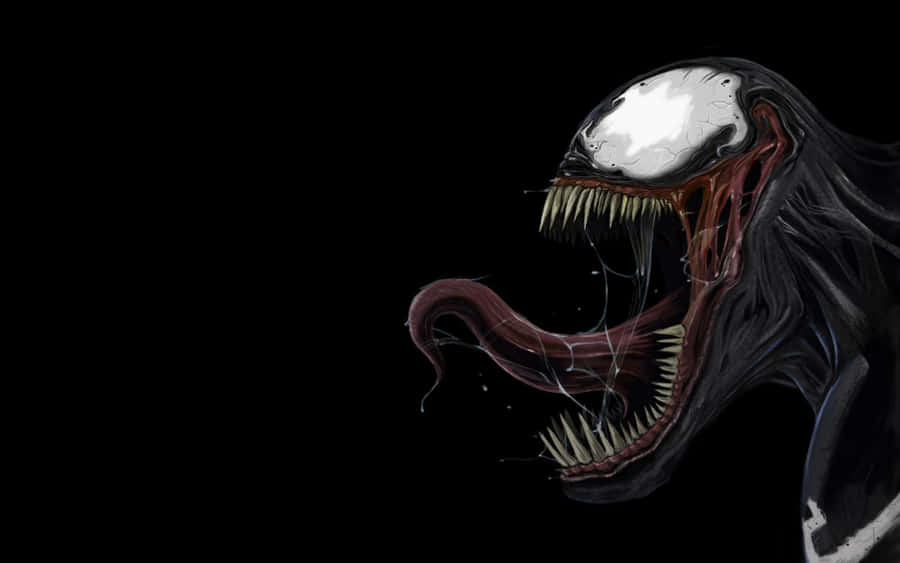 Black Fierce Venom Wallpaper