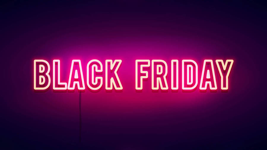 Black Friday Neon Pink Wallpaper