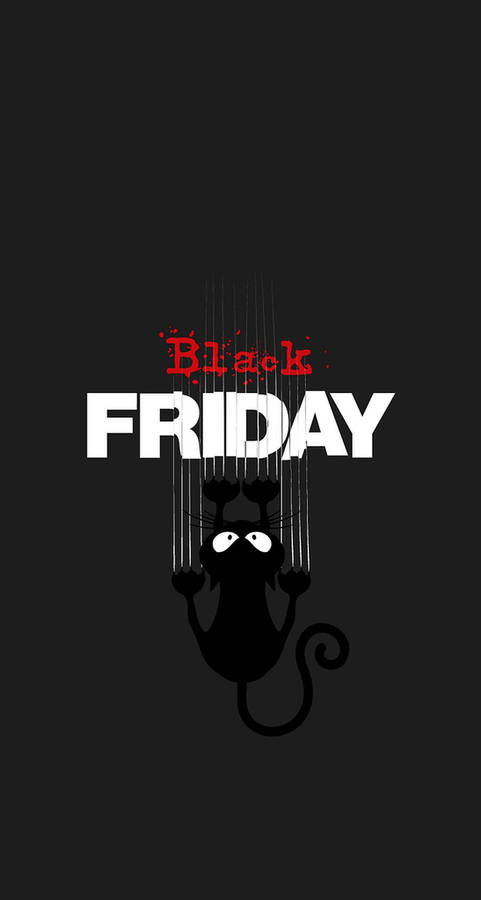 Black Friday Shopping Frenzy Cat Wallpaper