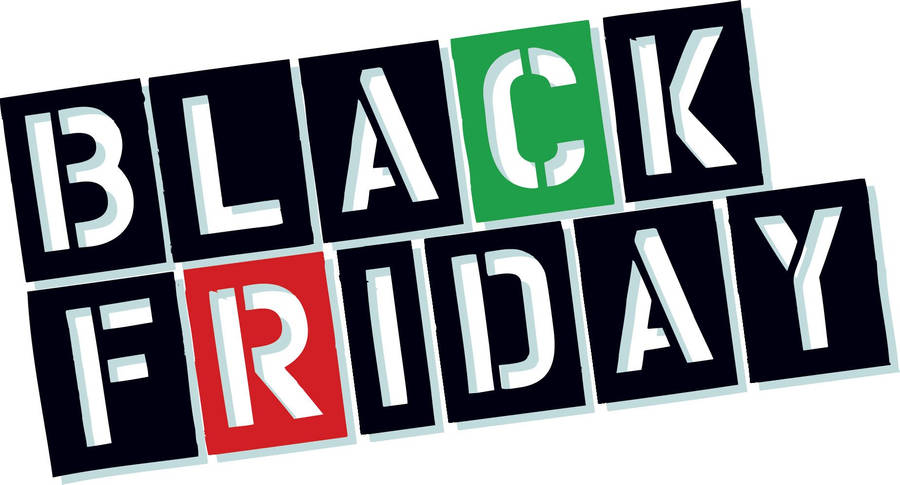 Black Friday Stencil Vector Art Wallpaper