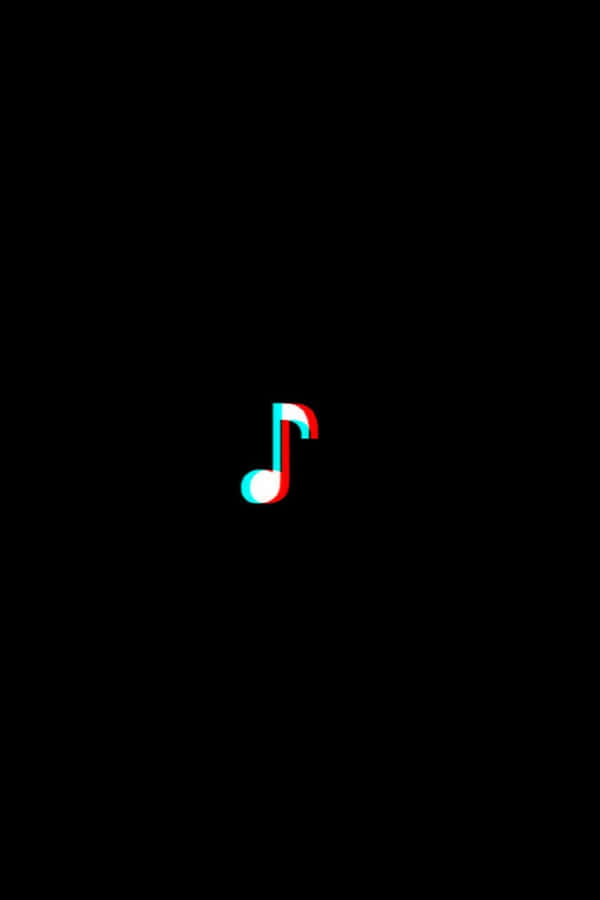 Black Glitch Note Wallpaper