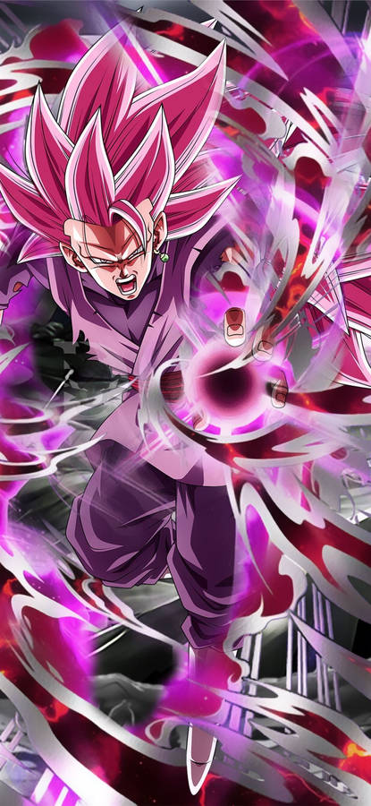 Black Goku Rose 4k With Energy Ball Wallpaper