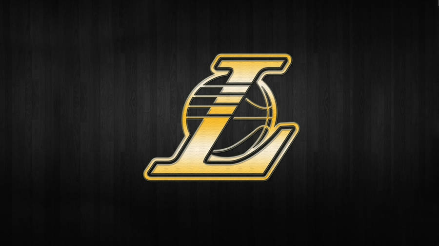 Black Gold La Lakers Logo Wallpaper