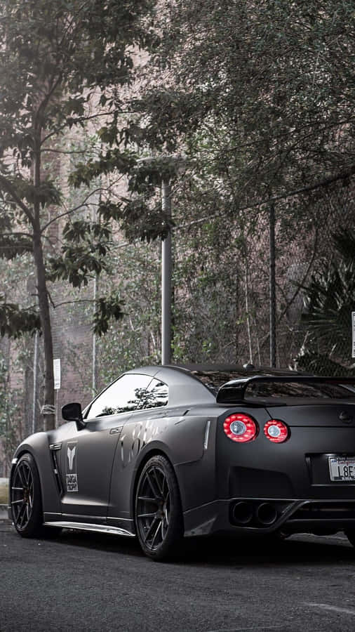 Black Gtr R35 Car Wallpaper