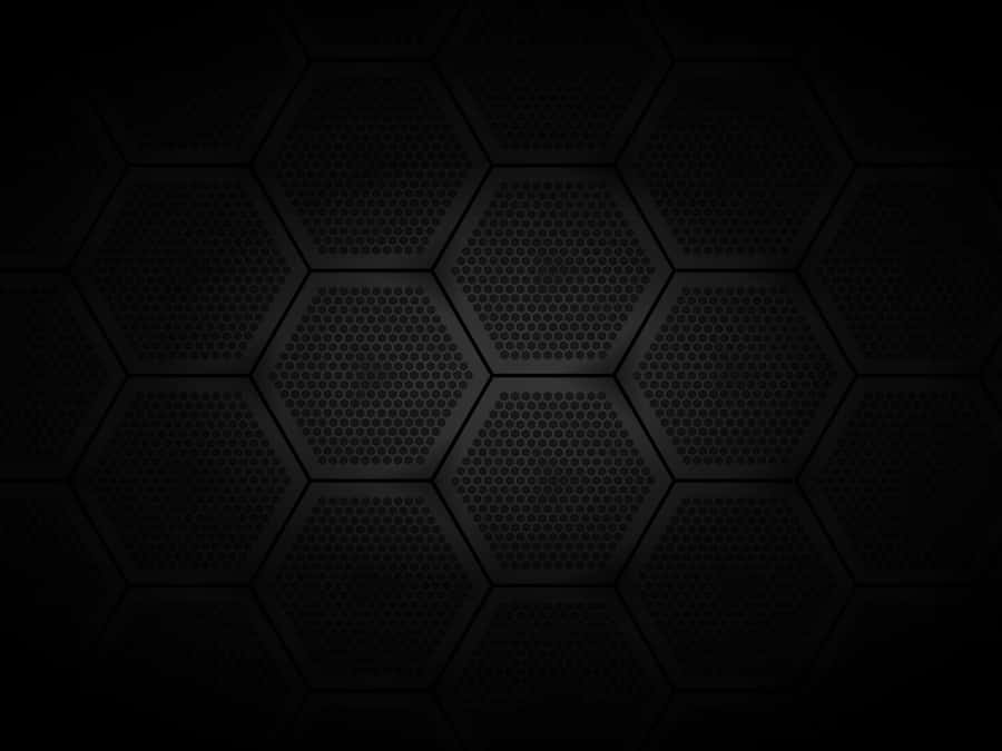 Black Hexagonal Pattern Wallpaper Wallpaper