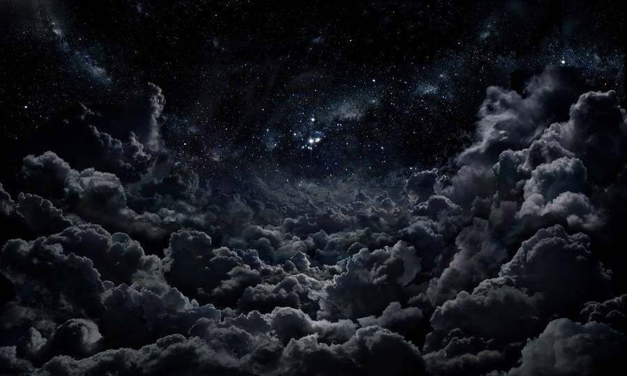 Black High Resolution Clouds Wallpaper