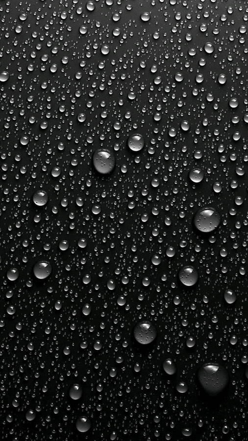 Black Iphone Droplets Wallpaper