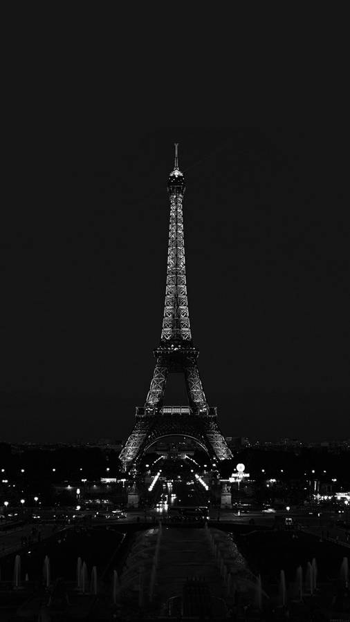 Black Iphone Eiffel Tower Wallpaper