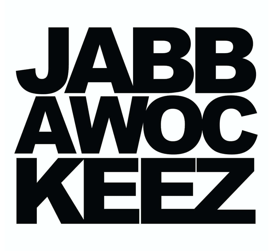 Black Jabbawockeez Log Word On White Wallpaper