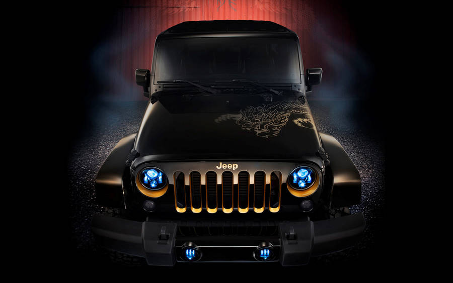 Black Jeep Dragon Wallpaper