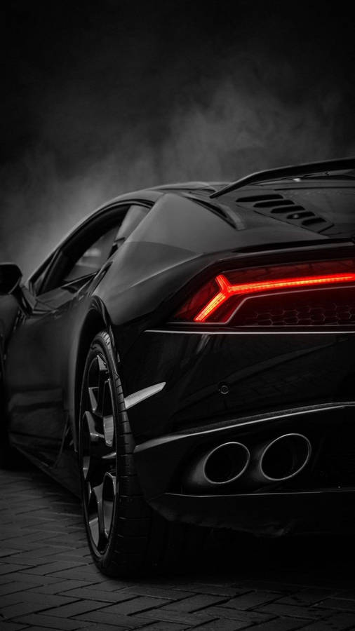 Black Lamborghini Aventador Iphone Car Wallpaper