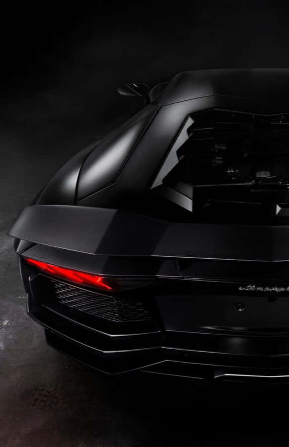 Black Lamborghini Iphone Back Wallpaper
