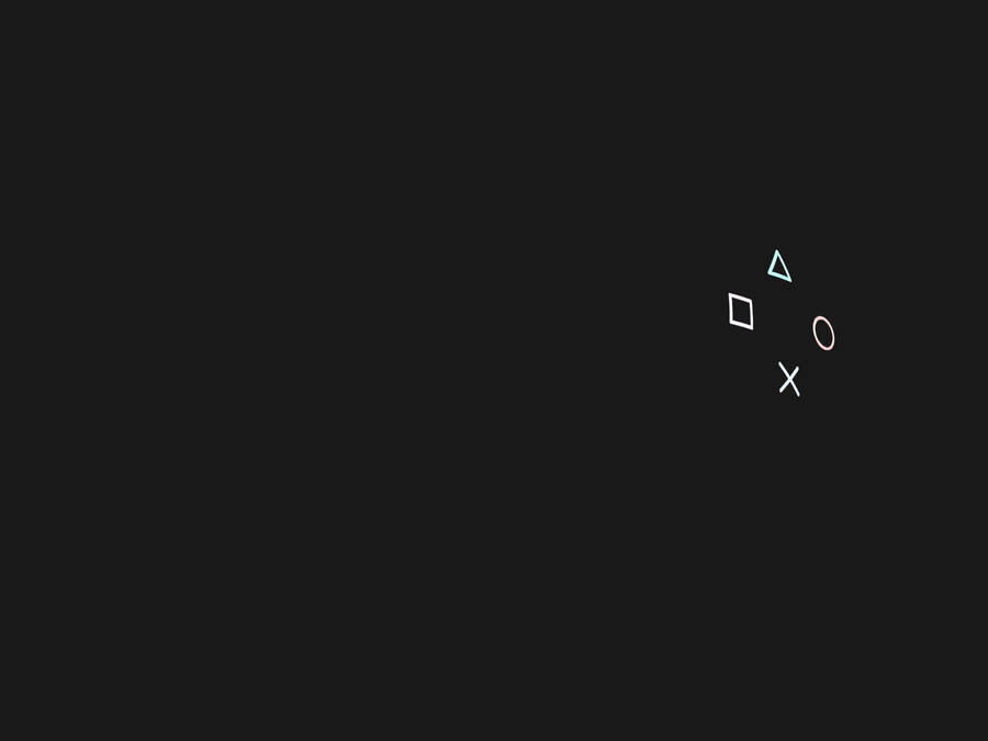 Black Minimalism Playstation Desktop Wallpaper