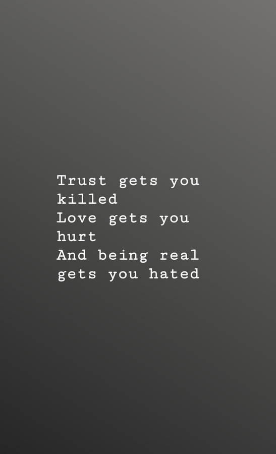 Black Motivation Trust And Love Wallpaper