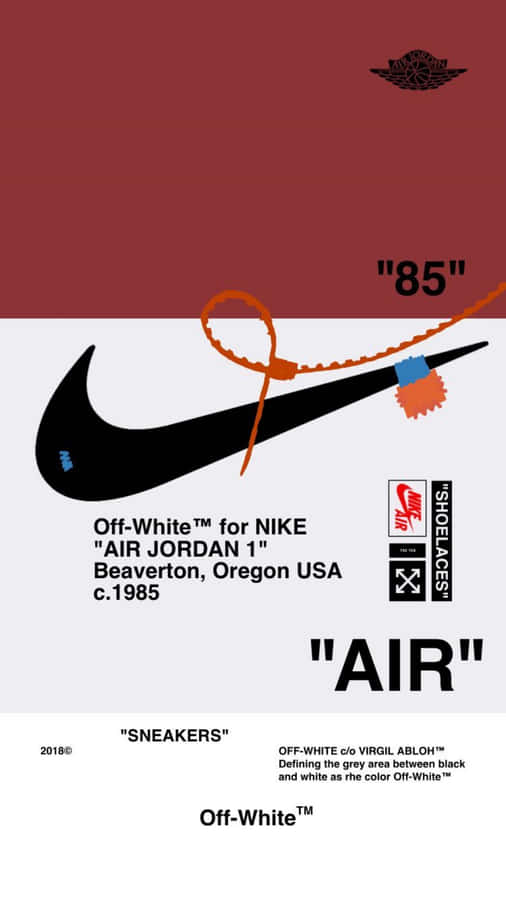 Black Nike Swoosh Logo Off White Iphone 11 Wallpaper