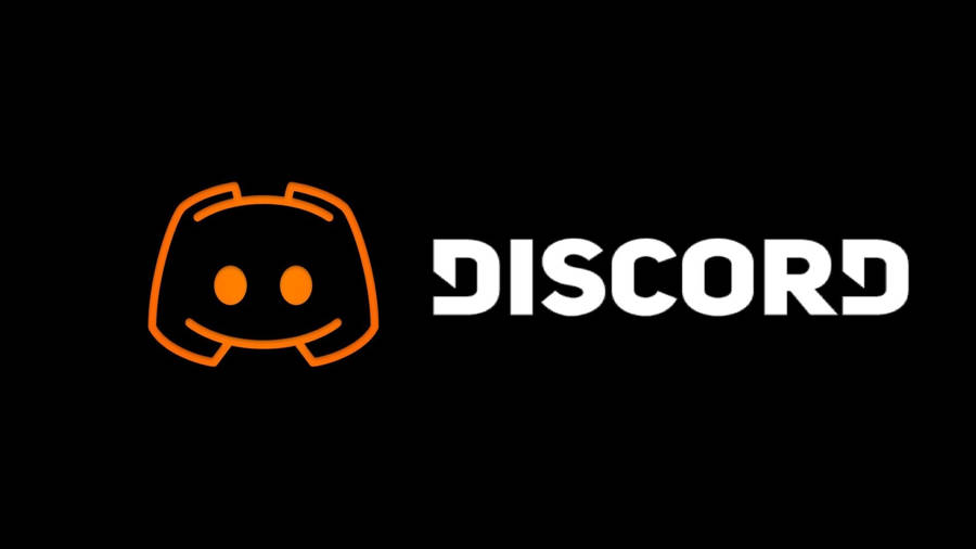 Black Orange Discord Art Wallpaper