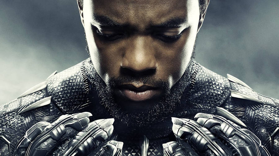 Black Panther Chadwick Close Up Wallpaper