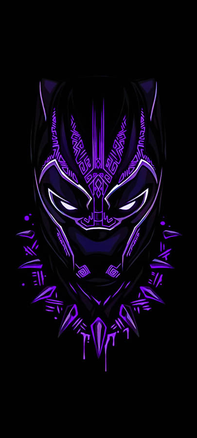 Black Panther Dark Purple Iphone Wallpaper