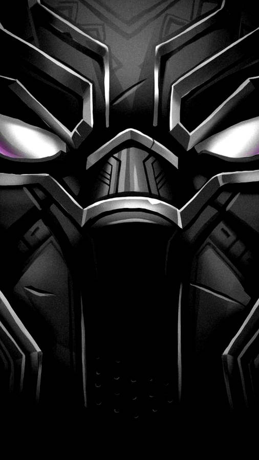 Black Panther Superhero Mask Costume Wallpaper