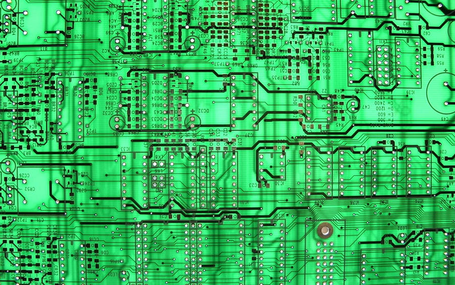 Black Patterns Circuit Board Wallpaper