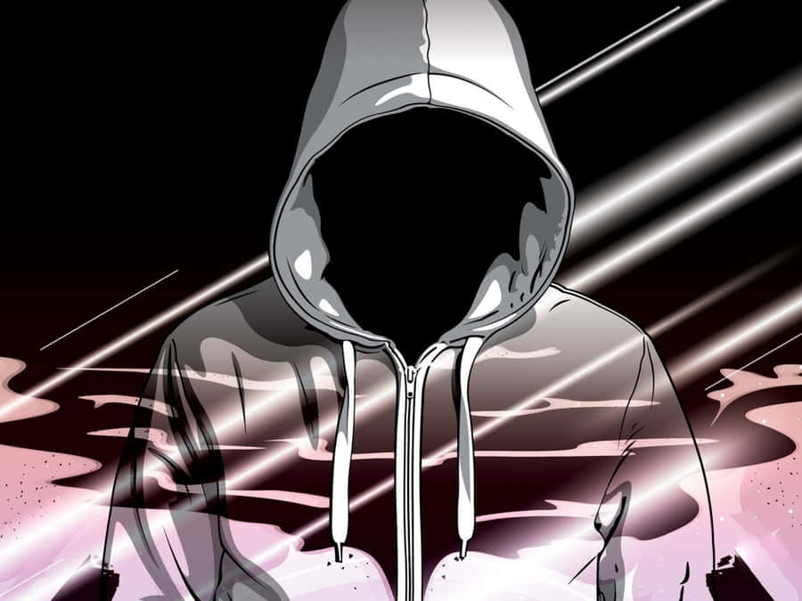 Black Pink Hood Cartoon Wallpaper