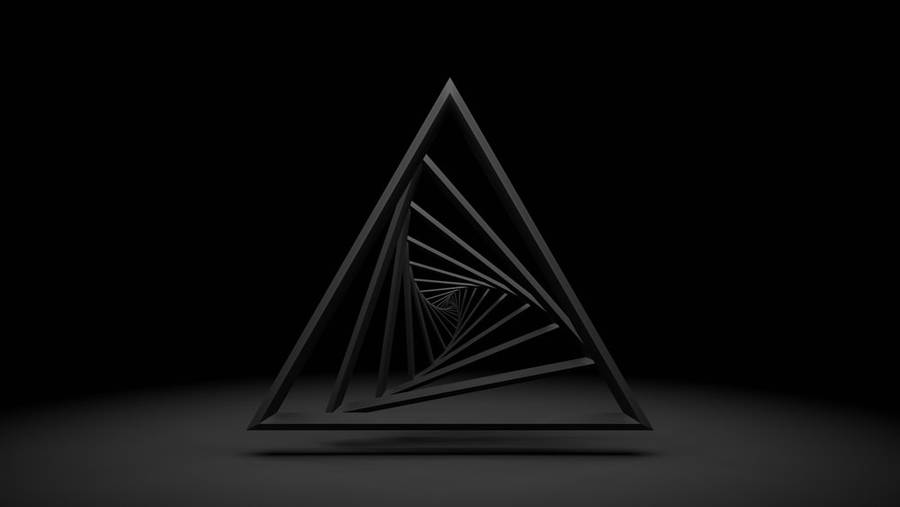 Black Pyramid Cool Art Wallpaper