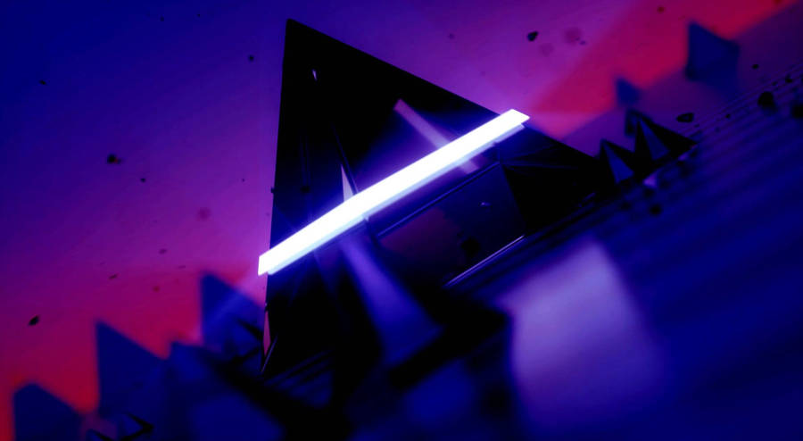 Black Pyramid In Retro Wave Wallpaper