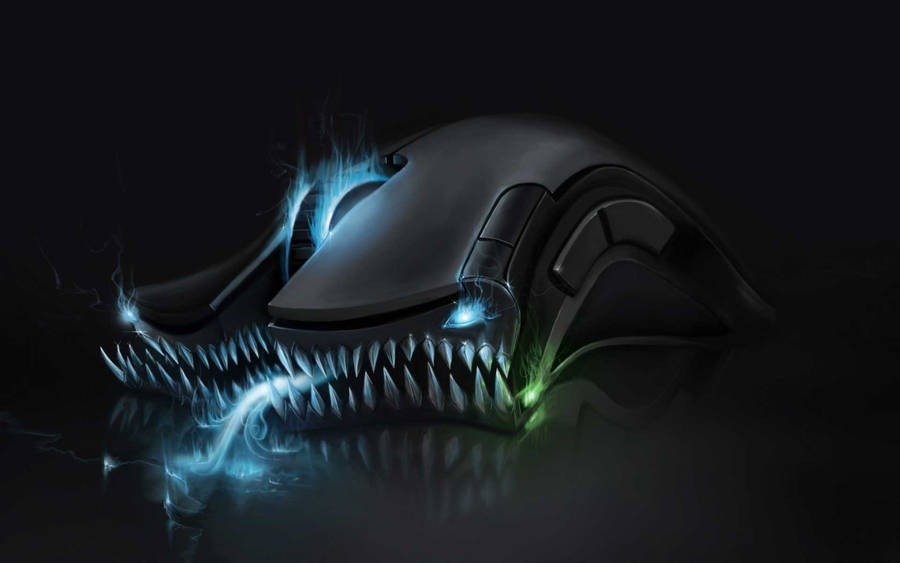 Black Razer Gaming Laptop Mouse Wallpaper