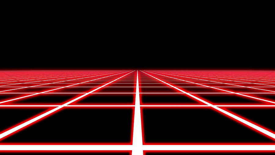 Black Red Neon Grid Wallpaper
