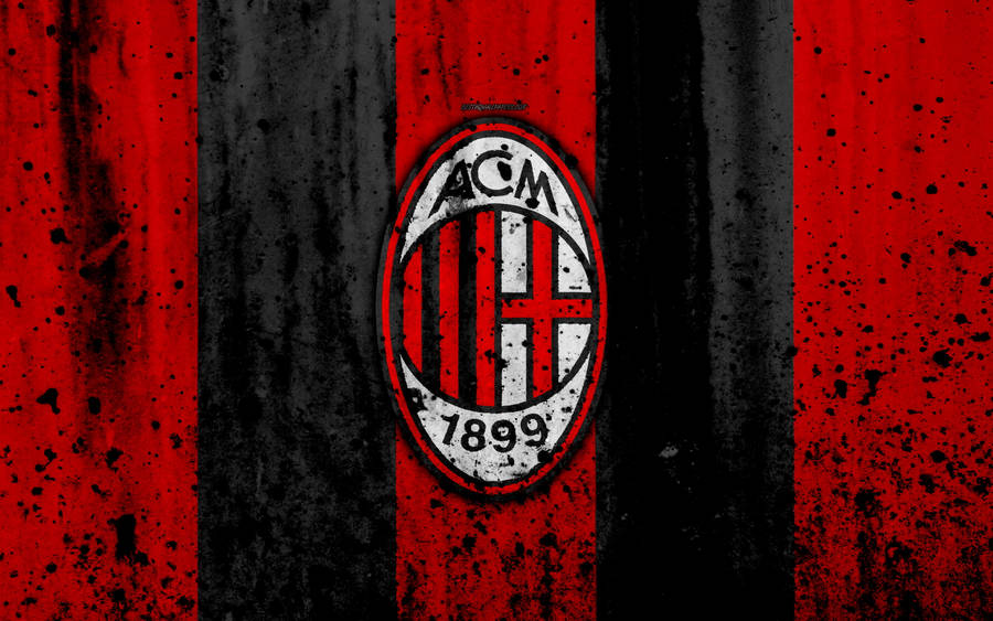 Black Splatter Ac Milan Wallpaper