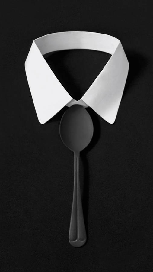 Black Suit With Spoon Iphone Dark Wallpaper