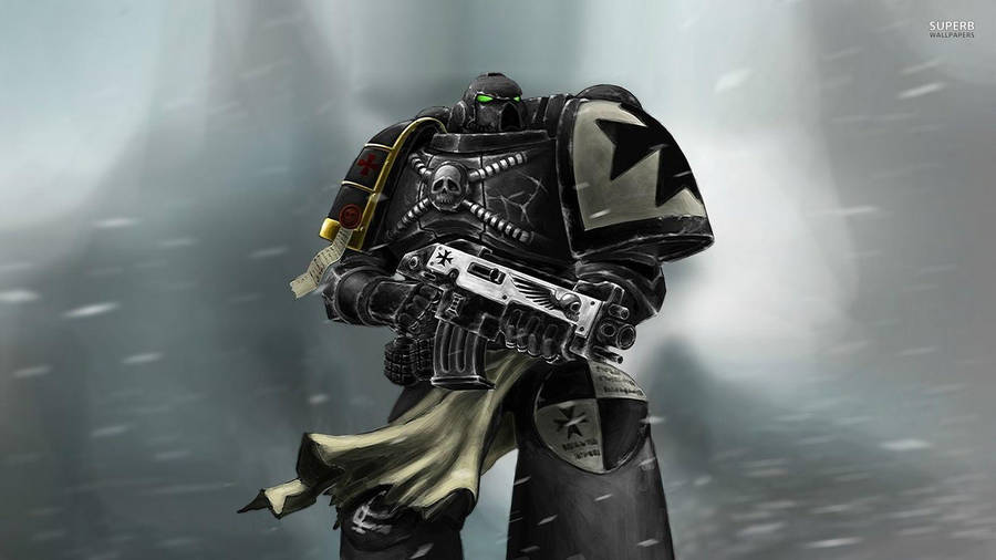 Black Templars Snow Warhammer 40k Hd Wallpaper