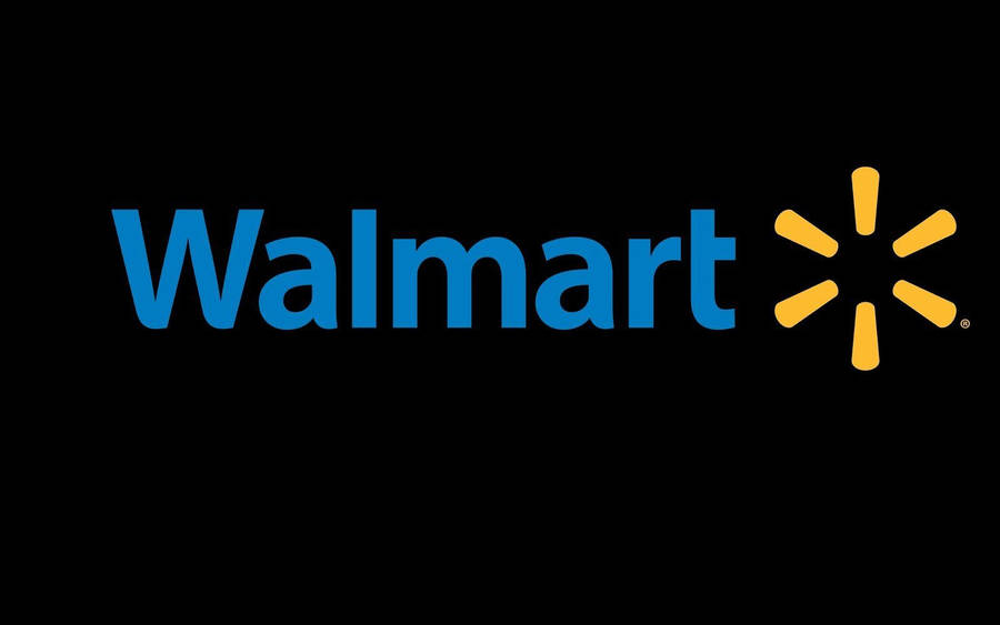 Black Walmart Store Logo Wallpaper